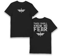 Bioworld Warhammer 40 000 Space Marines No Know Fear T-shirt, Noir , S