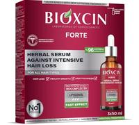 Bioxcin Forte Sérum végétal 3 x 50 ml - Contre la perte de cheveux forte - Pour une croissance des cheveux plus forte et plus dense - Avec BioComplex B11