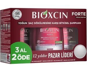 BIOXCIN FORTE Lot de 3 shampoings 300 ml pour lutter contre la chute intense des cheveux - Efficace et rapide - Avec Bio Complex B11