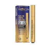 Bioxcin Sérum pour sourcils et cils - 3 ml - Visiblement plus dense et plus long - 87 % de volume en plus - Avec biotine, collagène, hyaluronique et huile de ricin