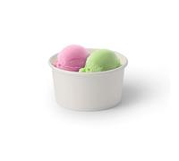 BIOZOYG 1000x gobelet à glace en carton 150 ml blanc - bol jetable sans plastique et recyclable - ramequin dessert bol a emporter