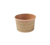 BIOZOYG Coupe en papier 1000 pièces I Gobelets en carton kraft brun I Coupes à emporter compostables I Coupes écrus avec barrière interne à base d'eauI Coupelle en papier 75 ml