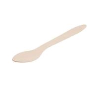 BIOZOYG cuillère jetable de vaisselle à usage unique I 200 x cuillère à soupe de madera cuillère en bois couverts jetables I biodégradable et compostable 18cm