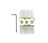 BIOZOYG Pailles en papier 22cm I Paille noire 5mm Ø I Paille biodégradable I Pailles pour cocktails en emballage individuel I Pailles en papier souple 250 pièces