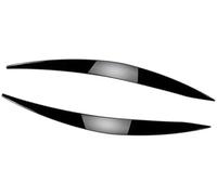 BIPANO Couvercle d'oeil de phare, pour Ford, pour Focus, pour Mk4 2019 2020 2021, garniture paupière à sourcils, autocollant lampe, accessoires sourcils de phare avant de voiture(BLACK Glossy Black)