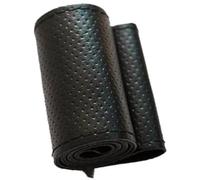 BIPANO Housse de Protection pour Volant Voiture, pour Camion et Bus en Cuir 42/45/47/50 cm enveloppe de Volant de Voiture(Black 42cm Hole Balck)