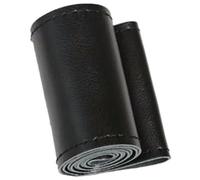BIPANO Housse de Protection pour Volant Voiture, pour Camion et Bus en Cuir 42/45/47/50 cm enveloppe de Volant de Voiture(Black 42cm Balck)