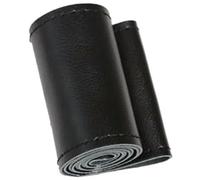 BIPANO Housse de Protection pour Volant Voiture, pour Camion et Bus en Cuir 42/45/47/50 cm enveloppe de Volant de Voiture(Black 45cm Balck)