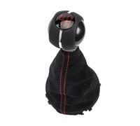 BIPANO Pommeau de Levier de Vitesse Manuel à 6 Vitesses avec Botte en Cuir Gaitor, for Mini, Cooper F55 F56 F57 F54 F60 Rouge 25117641999 Tête de bâton Poignée Levier Pommeau de Vitesse