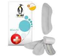 biped 2 paires d'attache-talons antidérapants - aide rapide pour les chaussures trop grandes - talonnettes antidérapantes en cuir velours véritable particulièrement souple - auto-adhésif z1769