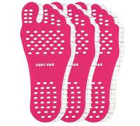 biped 3 paires BEACH TAPE semelles pieds nus - coussinets adhésifs antidérapants pour plage, piscine, yoga, activités extérieures - résistants à l’eau et à la chaleur z2931(pink,M = 36-39)