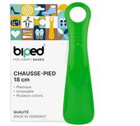 biped chausse-pied en plastique 18 cm - Mini cuillère à chaussure de voyage ergonomique - Pratique pour enfants et adultes - Petit accessoire idéal z2798(vert)