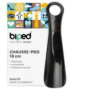 biped chausse-pied en plastique 18 cm - Mini cuillère à chaussure de voyage ergonomique - Pratique pour enfants et adultes - Petit accessoire idéal z2798(noir)