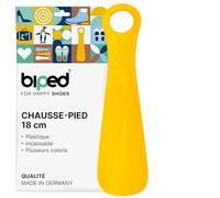 biped chausse-pied en plastique 18 cm - Mini cuillère à chaussure de voyage ergonomique - Pratique pour enfants et adultes - Petit accessoire idéal z2798(jaune)