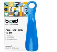 biped Chausse-pied en plastique - chausse-pied 18 cm - pour enfiler les chaussures - aide à l'enfilage - production allemande z2798(bleu)