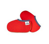 biped chaussettes pour bottes d’enfants ZWERGPINGUIN - chaussettes pour bottes en caoutchouc en rouge ou bleu - chaussettes pour ski et patins à glace z2742(rouge-31-32)