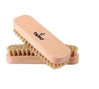 biped Ensemble de 2 pièces - Brosse à chaussures en bois de hêtre avec des soies naturelles - pour le nettoyage ou le poli - z2345 (2 x brillant)