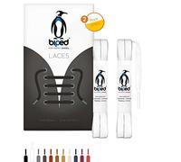 biped LACES 2 paires de lacets cirés plats - en coton 7 mm - lacets indéchirables premium pour chaussures en cuir, boots, chaussures de loisirs et de travail z2916(#32 white,90 cm)