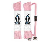 biped LACES 2 paires de lacets élastiques avec capsule métal twist-lock lacets caoutchouc sans attaches pour 2 paires de chaussures - plat 6 mm z2910(#11 baby pink)