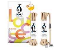 biped LACES 2 paires de lacets élastiques avec capsule métallique lacets en caoutchouc à fermeture par rotation sans attaches, chaussures de sport et de course - ovales 4,5 mm z2911(#28 beige)