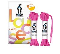 biped LACES 2 paires de lacets en polyester indéchirable pour chaussures femmes, hommes et enfants, baskets, chaussures de sport et de course ovale 6 mm z2912(#13 pink,90 cm)