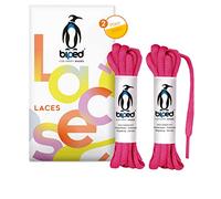 biped LACES 2 paires de lacets en polyester indéchirable pour chaussures femmes, hommes et enfants, baskets, chaussures de sport et de course ovale 6 mm z2912(#14 magic pink,140 cm)