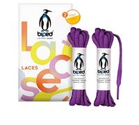 biped LACES 2 paires de lacets en polyester indéchirable pour chaussures femmes, hommes et enfants, baskets, chaussures de sport et de course ovale 6 mm z2912(#9 purple,120 cm)