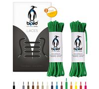 biped LACES 2 paires de lacets ronds en coton ø 2 mm fin - lacets ronds premium pour chaussures et bottes en cuir - indéchirables et lavables - made in EU z2900(vert,90 cm)