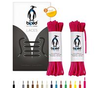 biped LACES 2 paires de lacets ronds en coton ø 2 mm fin - lacets ronds premium pour chaussures et bottes en cuir - indéchirables et lavables - made in EU z2900(rose,90 cm)