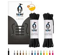 biped LACES Lot de 2 paires de lacets ronds en coton 2 mm Z2900 (noir, 160 cm)