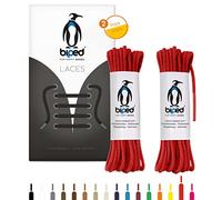 biped LACES Lot de 2 paires de lacets ronds en coton 2 mm Z2900 (rouge, 75 cm)