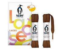 biped LACETS 2 paires de lacets plats en polyester, largeur 10 mm - lacets pour baskets et chaussures de sport - indéchirable et lavable z2913(#25 light brown,90 cm)