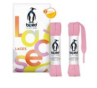 biped LACETS 2 paires de lacets plats en polyester, largeur 10 mm - lacets pour baskets et chaussures de sport - indéchirable et lavable z2913(#11 baby pink,140 cm)