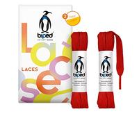 biped LACETS 2 paires de lacets plats en polyester, largeur 10 mm - lacets pour baskets et chaussures de sport - indéchirable et lavable z2913(#3 red,180 cm)