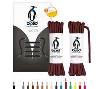 biped LACETS 2 paires de lacets ronds en coton ø 3,5 mm - lacets de qualité indéchirable pour chaussures en cuir, bottes, baskets et chaussures de sport - fabriqué en UE z2901(bordeaux,120 cm)