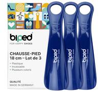 biped lot de 3 chausse-pieds en plastique 18 cm - Mini cuillères à chaussures de voyage ergonomiques - Accessoire pratique pour enfants et adultes z1570(nuit bleue)