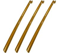 biped lot de 3 chausse-pieds longs 65 cm en plastique - chausse-pied extra long avec crochet - robuste et stable - fabrication allemande z1557(or métallique)