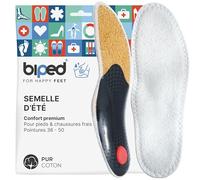 biped semelle d’été avec coton doux - semelles orthopédiques avec soutien de la voûte plantaire, pelote et coussinet talon - semelles bien-être idéales en cas de douleurs aux pieds z2777(43)