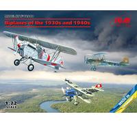 Biplans Des Années 1930-1940 1:72 Kit Plastique Icm 72210