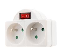 BIPLITE 16A + interrupteur façade Blanc