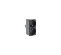 Biplite 2x16a couleur gris zin inotech Gris G