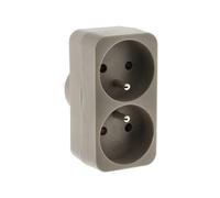 Biplite 2X16A Couleur Taupe Inotech