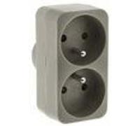 Biplite 2x16a couleur taupe inotech G