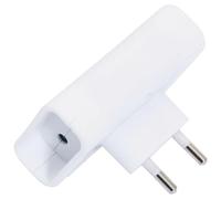 Biplite 6A Latérale Blanche - GEFOLEC - Double Prise Électrique Compacte - 2 Sorties - 230V