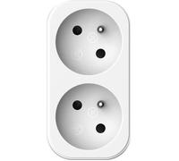 Biplite - 2P 16A - Blanc et gris clair, conforme NF
