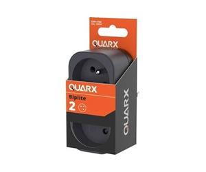 Biplite - QUARX - 2P 16A - Noir et gris anthracite, conforme NF