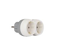Zenitech Prise Biplite Schuko Bolea 16A Blanc et Gris