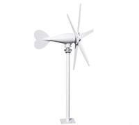 BIPLUT Générateur éolien - Éolienne à 6 pales de 800W, Kit complet Réglage automatique au vent - sans onduleur inclus