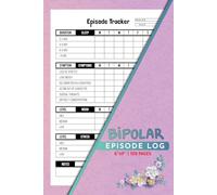 Bipolar Episode Log: Weekly Manic Depression Tracker | Document Emotional Patterns, Sleep, Symptoms, Mood, & Stress | 100 Pages