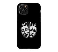 Bipolar Masques Théâtre Comédie Tragédie Style Vintage Coque pour iPhone 11 Pro